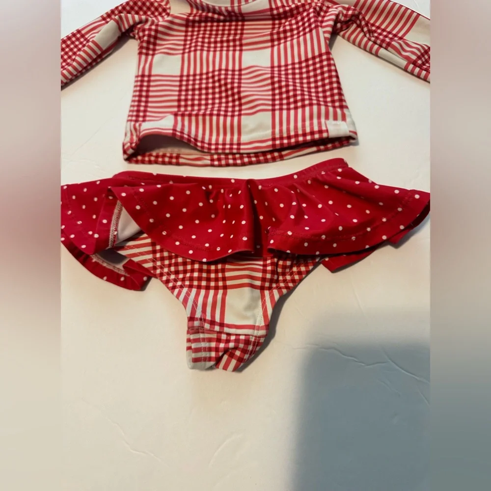 12M SweetHoney Picnic Plaid Swim Suit